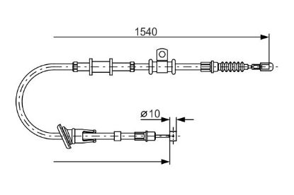 Cable Pull, parking brake -