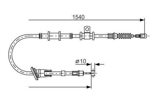 Cable Pull, parking brake -