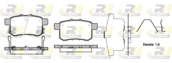 Brake Pad Set, disc brake HONDA - 43022-TL1-G02