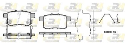 Brake Pad Set, disc brake HONDA - 43022-TL1-G02 Brake Pad Set, disc brake HONDA - 43022-TL1-G02