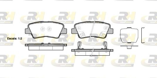 Brake Pad Set, disc brake HYUNDAI - 58302-D3A70