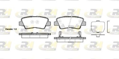 Brake Pad Set, disc brake HYUNDAI - 58302-D3A70
