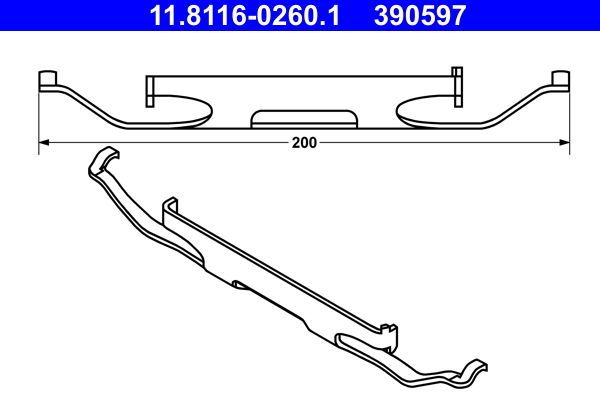 Spring, brake caliper -