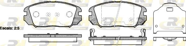 Brake Pad Set, disc brake HYUNDAI - 58101-2CA20