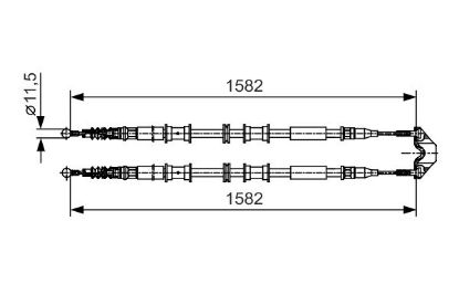 Cable Pull, parking brake -