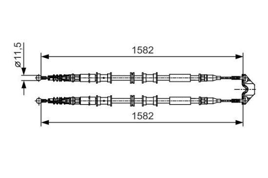 Cable Pull, parking brake -