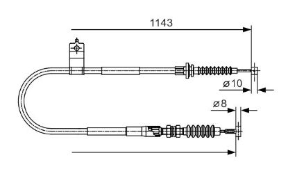 Cable Pull, parking brake -