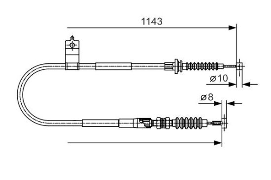 Cable Pull, parking brake -