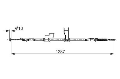 Cable Pull, parking brake -