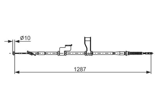 Cable Pull, parking brake -