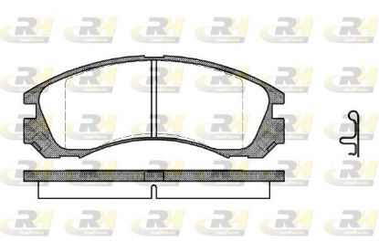Brake Pad Set, disc brake MITSUBISHI - MN102611
