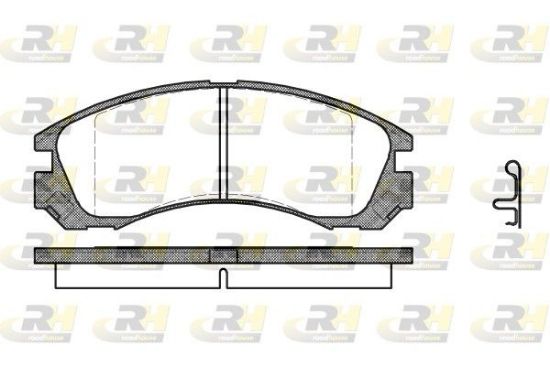 Brake Pad Set, disc brake MITSUBISHI - MN102611