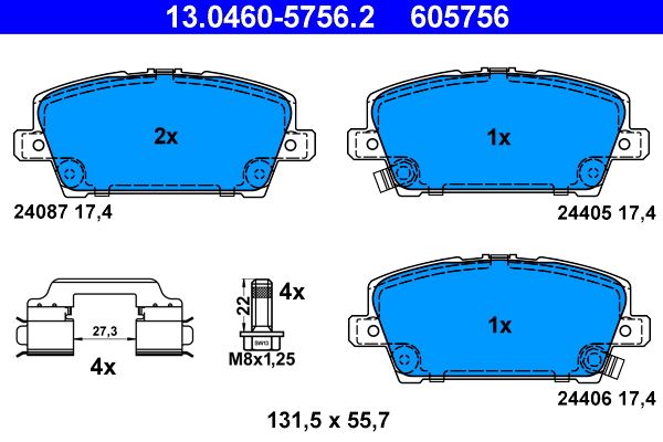 Brake Pad Set, disc brake -