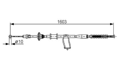 Cable Pull, parking brake -