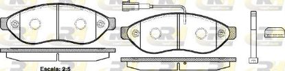 Brake Pad Set, disc brake PSA - 16 124 339 80
