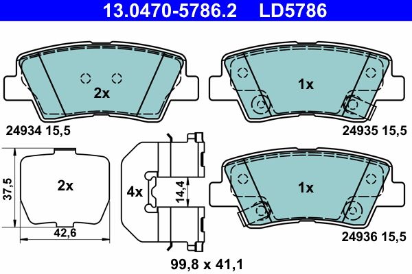 Brake Pad Set, disc brake -