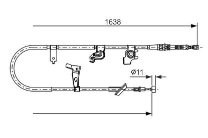 Cable Pull, parking brake -