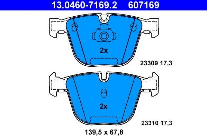 Brake Pad Set, disc brake BMW - 34 21 6 768 471