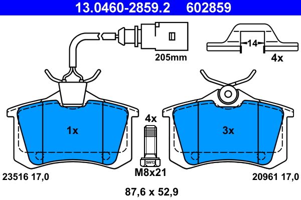 Brake Pad Set, disc brake -