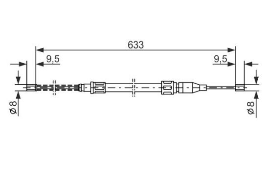 Cable Pull, parking brake -