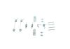 Accessory Kit, brake shoes -