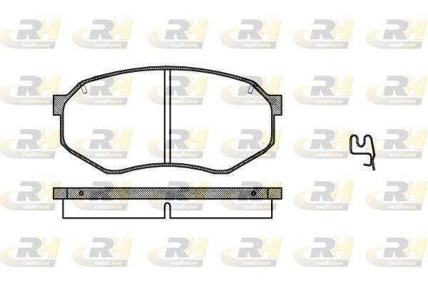 Brake Pad Set, disc brake MitsubishiGalant 82-84 esim Brake Pad Set, disc brake MitsubishiGalant 82-84 esim