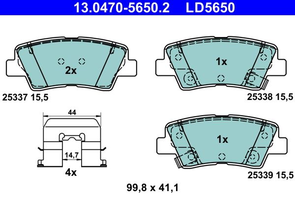 Brake Pad Set, disc brake -