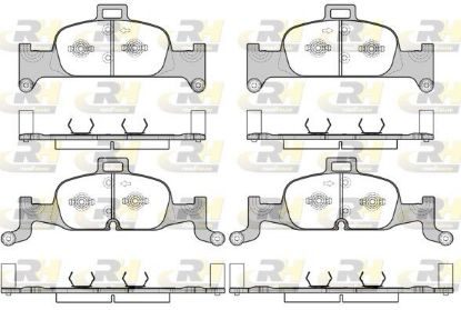 Brake Pad Set, disc brake VAG - 8W0 698 151AD