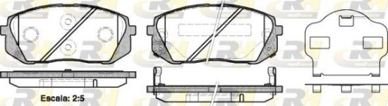 Brake Pad Set, disc brake KIA - 58101-B2A90