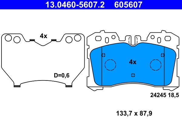 Brake Pad Set, disc brake -