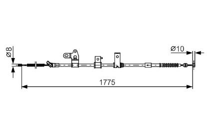 Cable Pull, parking brake -