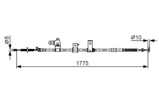 Cable Pull, parking brake -