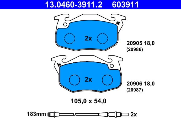 Brake Pad Set, disc brake -