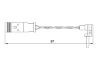 Warning Contact, brake pad wear -