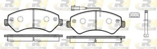 Brake Pad Set, disc brake PSA - 16 124 336 80