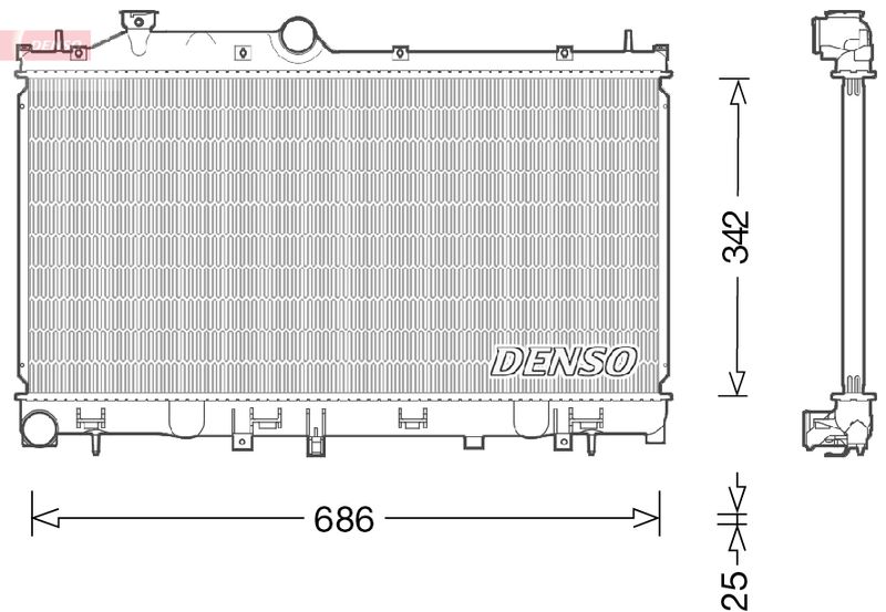 Radiator, engine cooling -