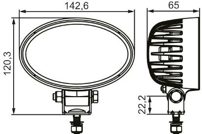 Worklight 1200lm, 10-30V, ECE-R10