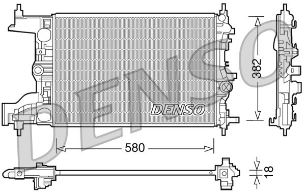 Radiator, engine cooling -