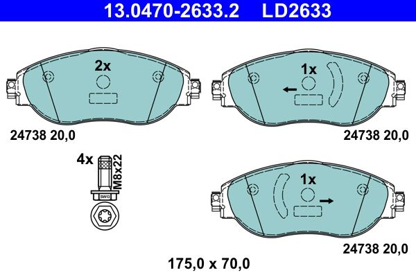 Brake Pad Set, disc brake -