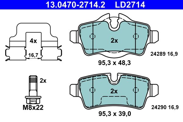 Brake Pad Set, disc brake -