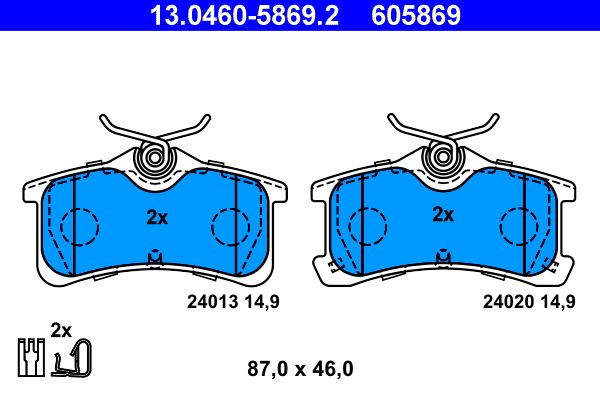 Brake Pad Set, disc brake -