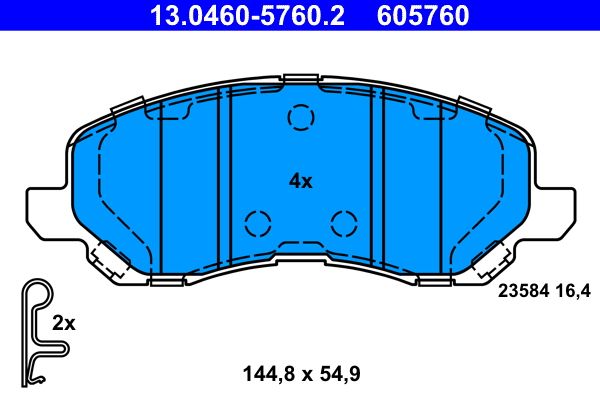Brake Pad Set, disc brake -