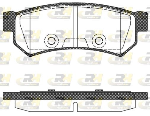 Brake Pad Set, disc brake CHEVROLET - 96800089