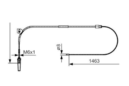 Cable Pull, parking brake -