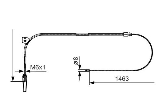 Cable Pull, parking brake -