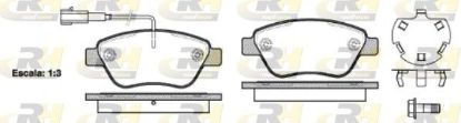 Brake Pad Set, disc brake PSA - 16 172 833 80