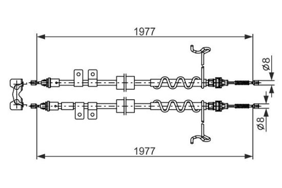 Cable Pull, parking brake -