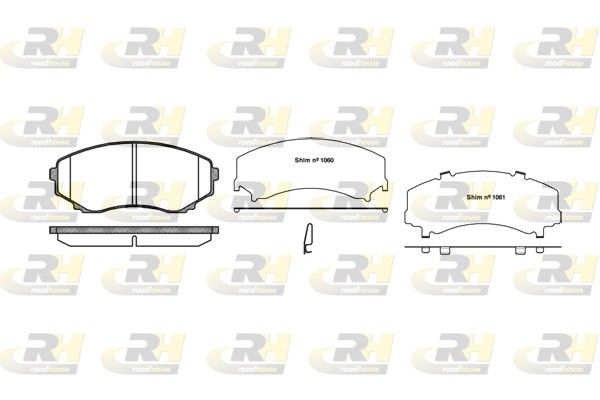 Brake Pad Set, disc brake Mazda MPV II 02- esim.