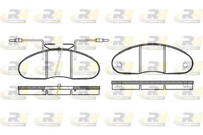 Brake Pad Set, disc brake MB 100 80-87 esim.