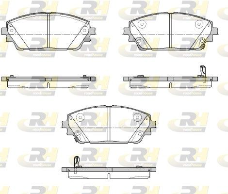 Brake Pad Set, disc brake MAZDA - BCYA-33-28ZA